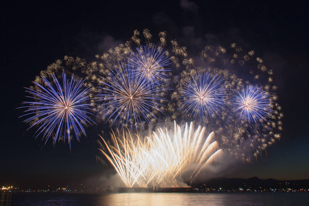 New Year's Eve Fireworks on Lake Garda New Year's Eve Fireworks on Lake Garda